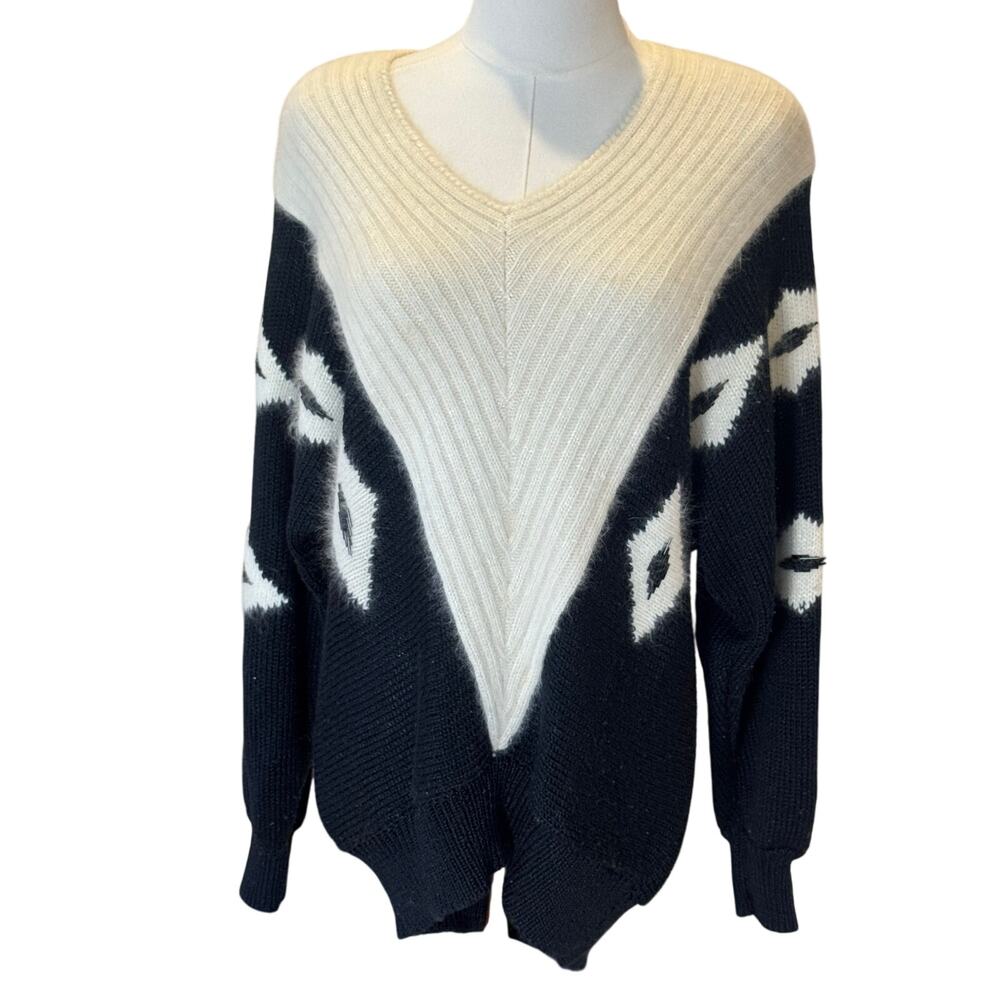 Shannon Vintage Angora Lambswool Blend Sweater Sz M